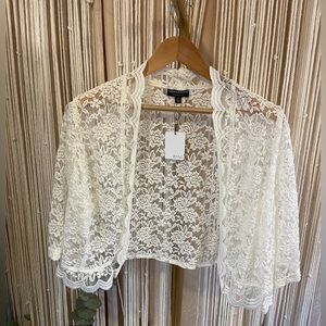 Vintage Dead-stock/NWT Connected Apparel Women's Lace Bolero shrug - 2X